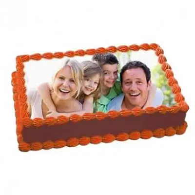 Chocolate Photo Cake Square