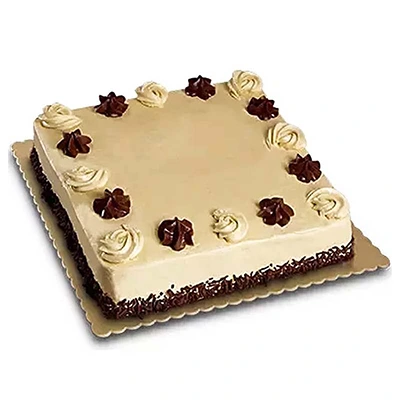 Buy Elegant Square Cake with Floral Design | Doorstep Cake