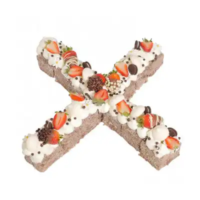 Letter X Cake