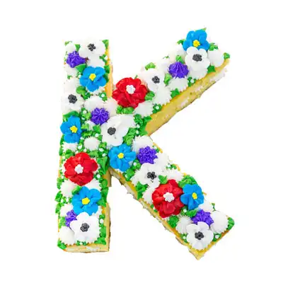 Letter K Cake